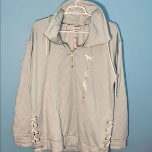 New Light Blue Quarter Zip